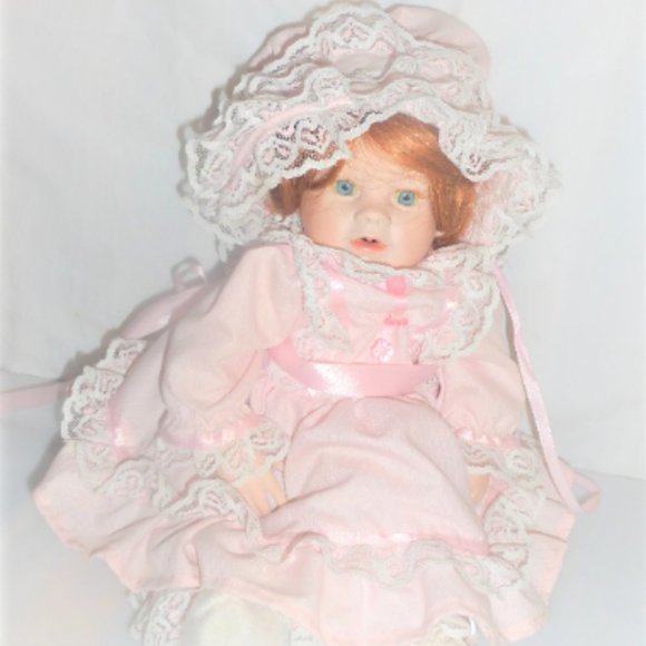 14.5" Tall Vintage Doll 1987 Reproduction of a Booths Tyner Design Vintage Doll - Picture 2 of 6